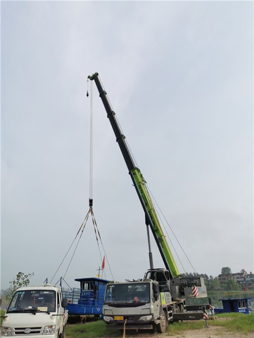 安州区桥梁建设吊装案例
